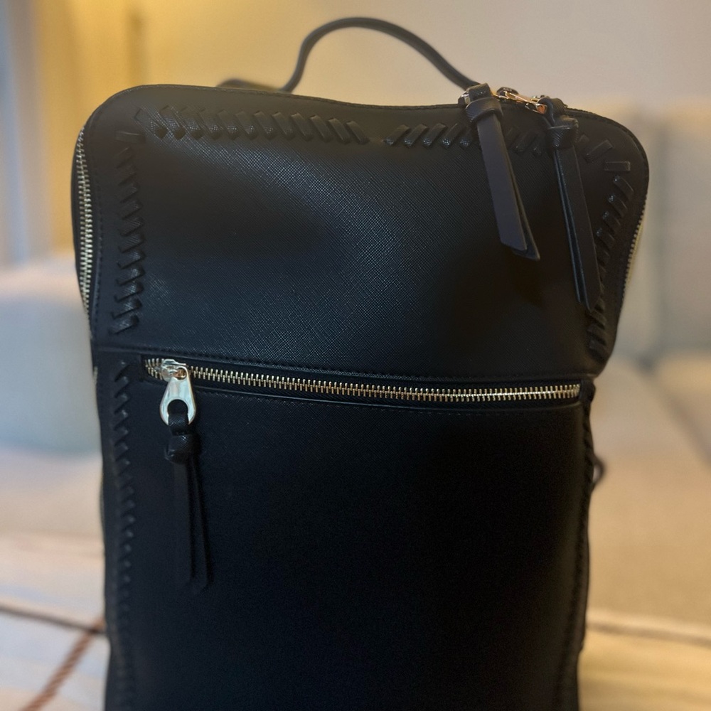 Calpak Black Backpack Sleek Minimalist Design